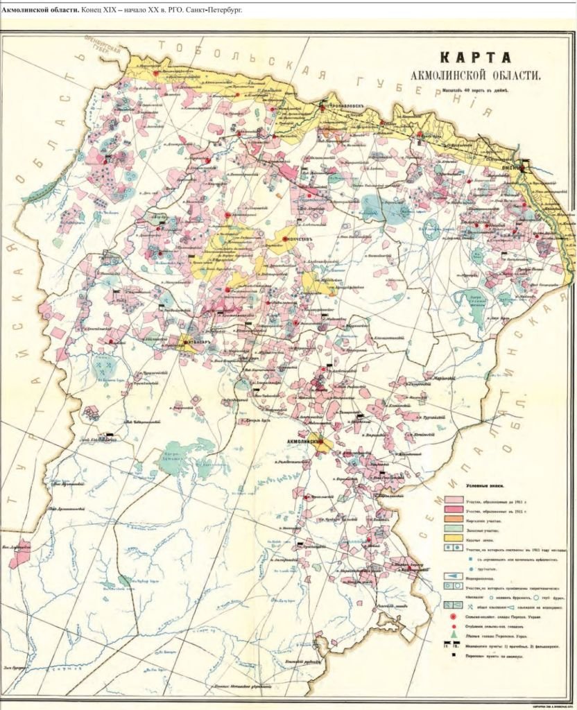 Акмолинская область 1890-е