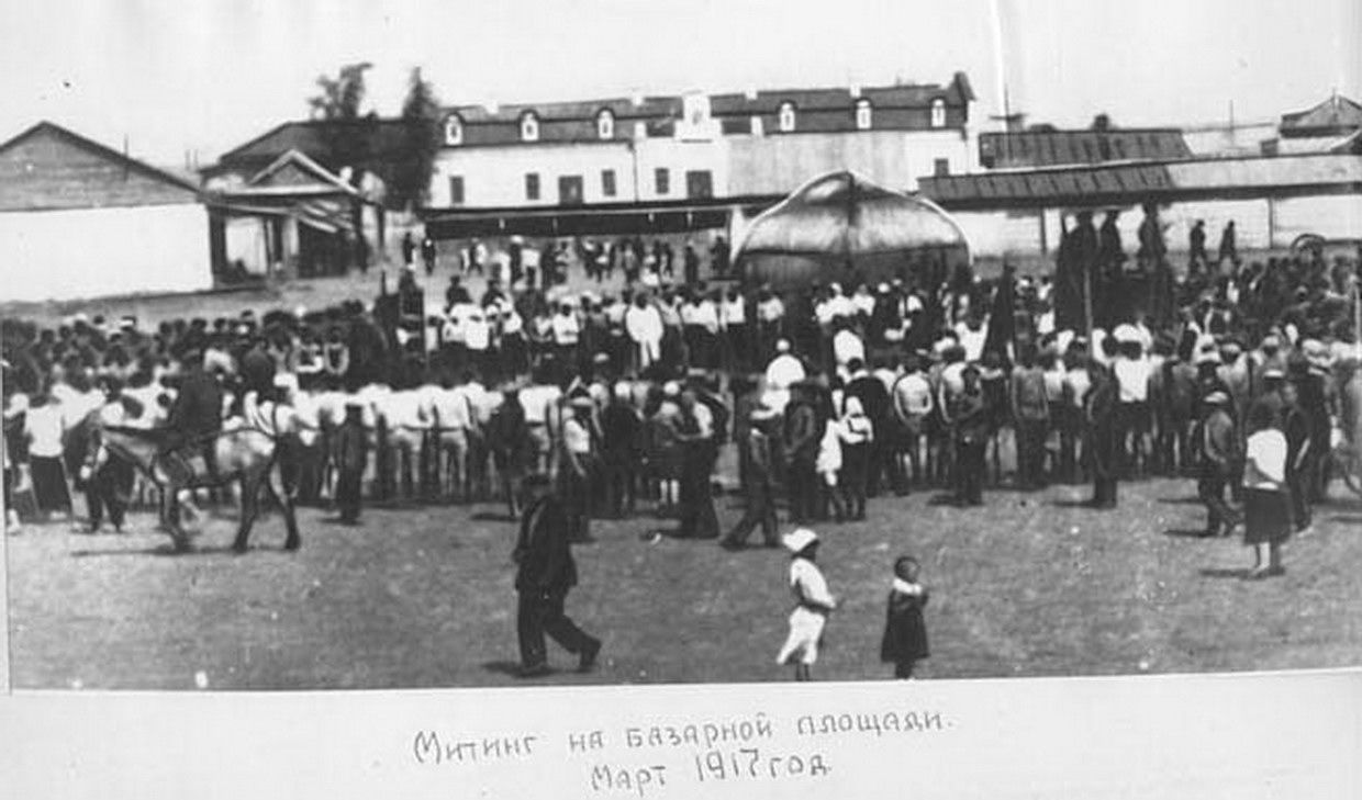 Митинг, март 1917