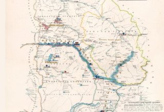 Карта земель Сибирского линейного казачьего войска. 1858