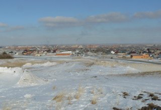 Панорама выезда на Зеренду. 10.03.2018