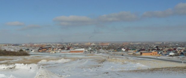 Панорама выезда на Зеренду. 10.03.2018