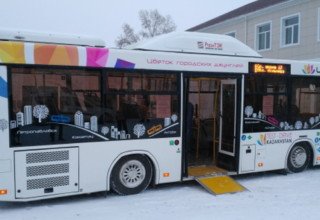 новые автобусы в Кокшетау