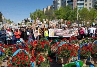 Акция "Бессмертный полк" проходит в Кокшетау с 2015 года / Фото bnews.kz