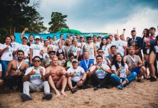 первый в Казахстане массовый заплыв «Burabay Swim 2018»