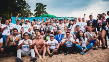 первый в Казахстане массовый заплыв «Burabay Swim 2018»