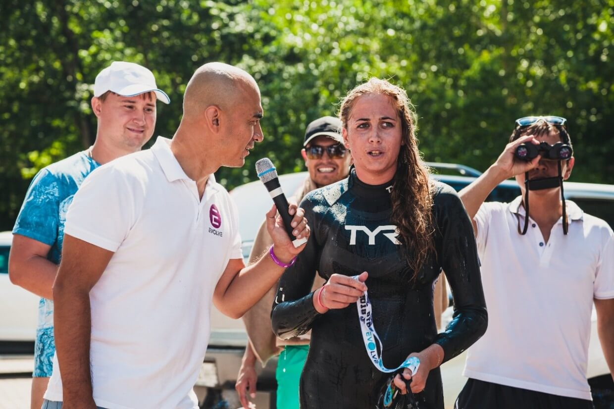 первый в Казахстане массовый заплыв «Burabay Swim 2018»