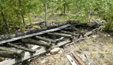 Боровое, Синюха, деревянная "железная" дорога