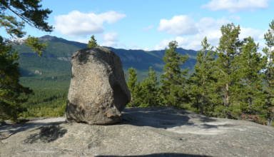 Фото со скалы вблизи "Ракушки" и с Ясной поляны (поляны Абылай хана)