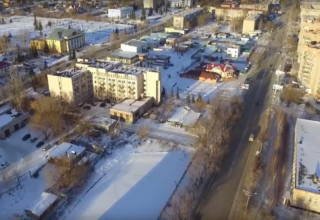 Полет над Щучинском. 15.11.2018. Видео - Вадим Сутормин