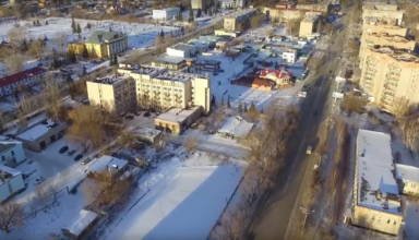 Полет над Щучинском. 15.11.2018. Видео - Вадим Сутормин