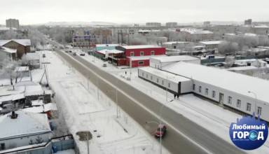 Реконструкция улицы Габдуллина в Кокшетау, декабрь 2018