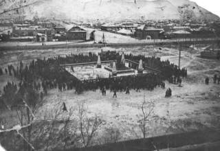 Братские могилы в городском парке Кокчетава.1920-е гг.