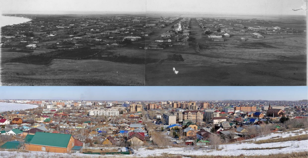 Панорама Кокшетау 1890-2020