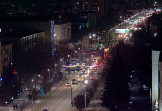 Город предновогодний -2 . Панорама. Кокшетау Онлайн.