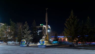 Город предновогодний -1. Кокшетау Онлайн.