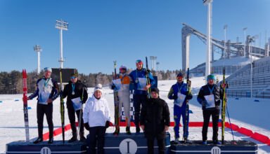 Большой фоторепортаж с Открытого чемпионата РК по лыжным гонкам среди любителей в Щучинске. 12 февраля 2023.
