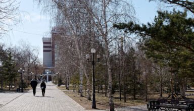 Фотозарисовки из городского парка, с площади Независимости, района ЦУМ-а. Памятник Момышулы, аллея городов-героев. Много ракурсов в коллекцию. 15 апреля 2023.