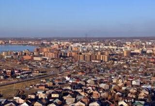 Виды города с мачты в Жайляу. Кокшетау Онлайн.