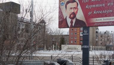Немного картинок с привокзального района. Авиценна, река Кылшакты во льдах и камышах, мост. 22 января 2024.