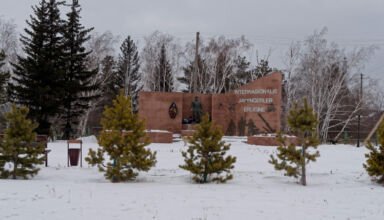 Фотозарисовки п.Окжетпес. Тепло, серо, только два цвета. 14 декабря 2024