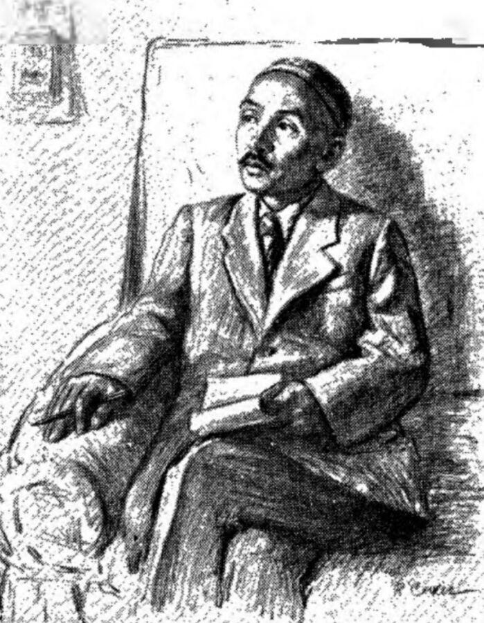 Жумагали Саин. Художник В. Ткаченко. 1957 г.