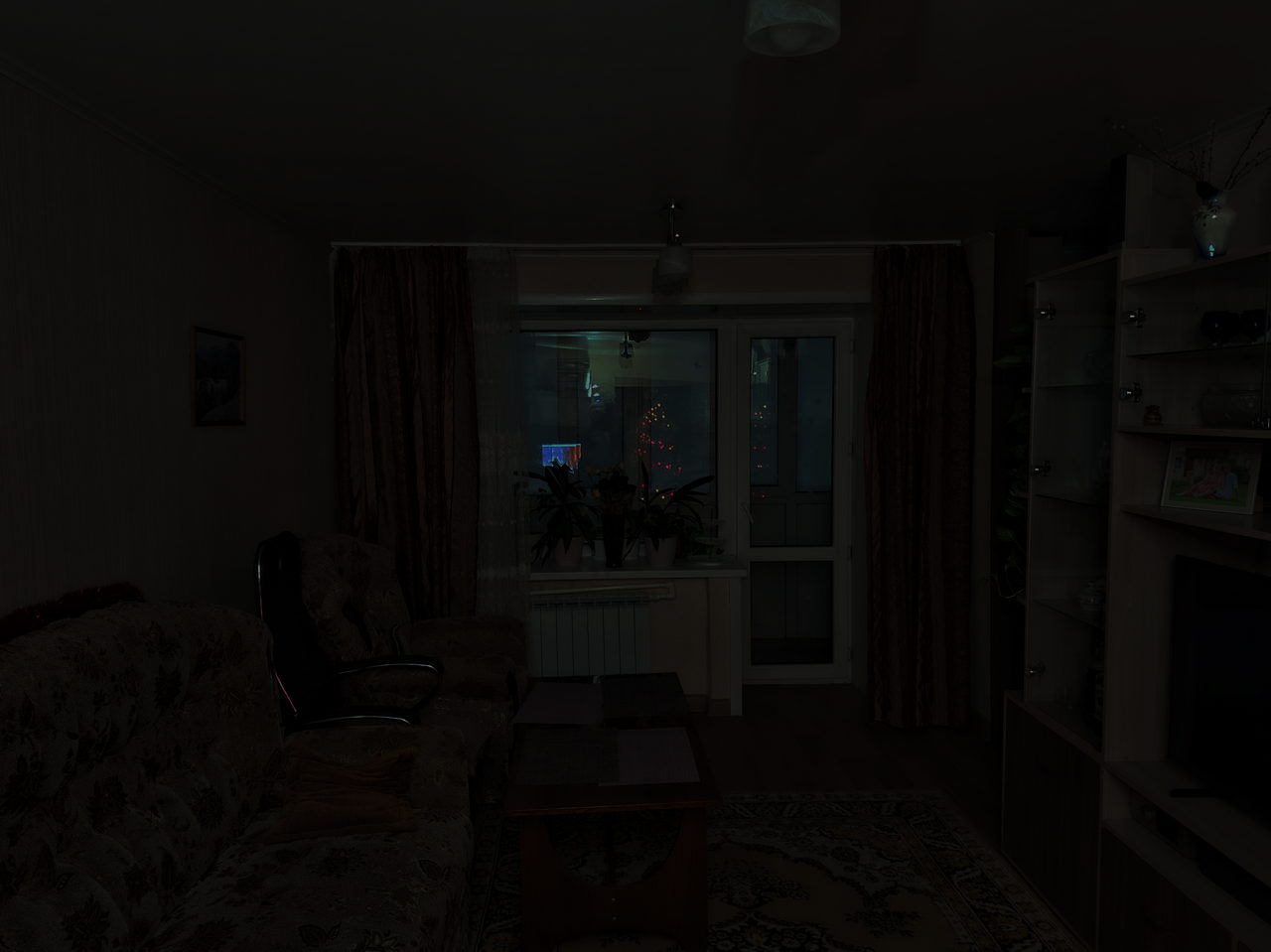 освещённость при тестировании