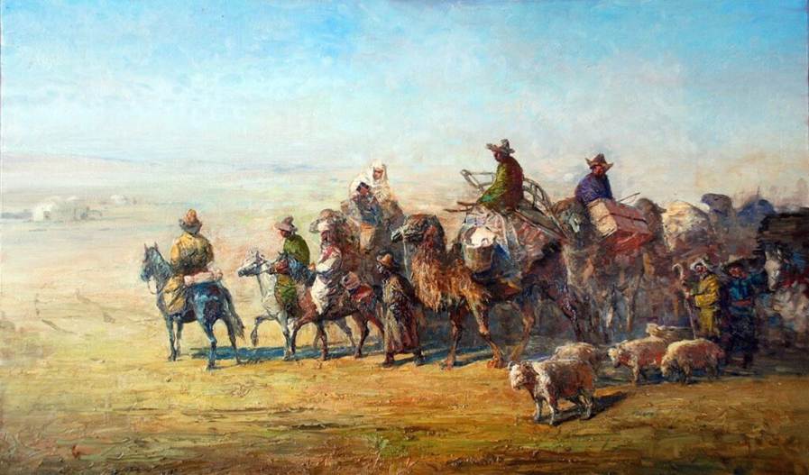 Казахский быт. Евгений Ким. Антикварный салон «Antika».