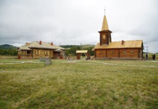 Восстановленная усадьба ханши Айганым в Сырымбете. Фото из интернет.