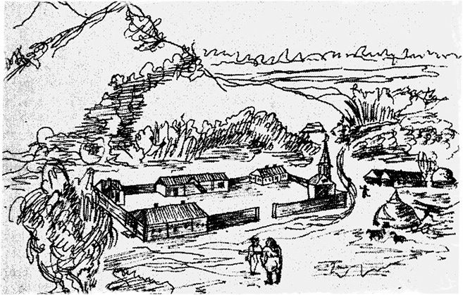 Рисунок Чокана Валиханова, 1853 год. Фото из интернет.