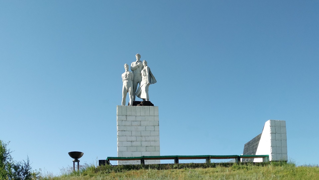 Памятник в парке Борцам революции в Кокшетау в июле 2019 года. Фото Ольги Леонтьевой.